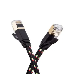 3M cat7 cat8 plana trenza jumper LAN ethernet cinta trenzado Cable de parche