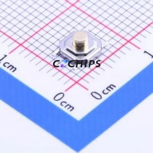 TS-1187-2516 Tactile Switch SMD-4P,5.2x5.2mm Switch Single Pole Single Throw Round Button 1.6N Vertical Mount - Product Image 1