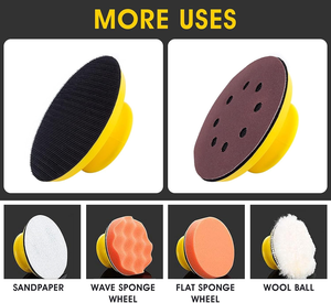 Lot de 2 blocs de ponçage auto-agrippants de 5 pouces - Ponçage rond et ponçage de précision pour la finition de meubles en bois, la réparation de cloisons sèches et les travaux manuels - Product Image 5