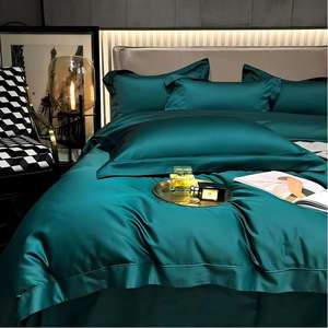 Ensemble de literie écologique, minimaliste moderne, adapté aux familles, hypoallergénique, 100% coton, 300 fils, <span class=keywords><strong>drap</strong></span> plat - Product Image 5