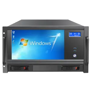 Caja de servidor 6U para PC Industrial, soporte de bastidor de ordenador, carcasa de servidor con pantalla LCD para placa base ATX ITX