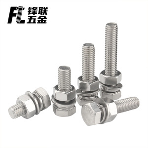 Vis hexagonales externes Si Cheng 681012 en acier inoxydable 304 DIN933 Grade A Classe 8.8, résistance à la corrosion, ensemble complet d'accessoires - Product Image 3