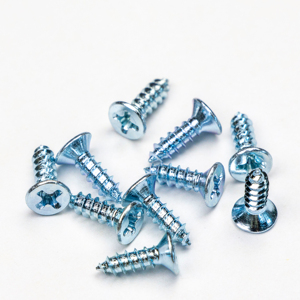 Vis autoperceuses en fer à tête fraisée bleues pour cloisons sèches, système d'measurement en pouces - Product Image 2