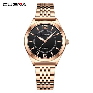 Relógio Feminino Cuena 6099 Nova Chegada com Pulseira de Aço Inoxidável, Função de Mãos Luminosas, Resistente à Água, Movimento de Quartzo Japonês - Product Image 1