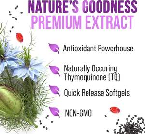 OEM minyak biji hitam kapsul softgel 100% kapsul minyak biji Jinten hitam dengan Thymoquinone Pure Nigella Sativa untuk kesehatan kulit - Product Image 6