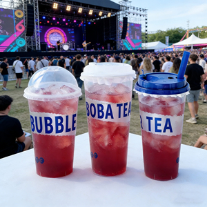Vasos de Plástico PP Duro Desechables de 500/700 ml con Tapa y Pajita para Té Boba, Jugo, con Impresión de Logotipo Personalizado Cundao - Product Image 2