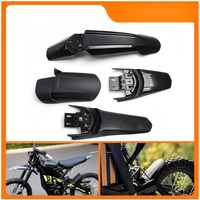 Ensemble complet de garde-boue avant et arrière en fibre de carbone pour vélo électrique tout-terrain Surron Light Bee S/X, pièces de rechange pour garde-boue