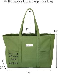 Échantillon gratuit Sac de shopping pour femme de grande taille vert de bonne qualité Grande capacité Sac à main à bandoulière Sac fourre-tout portable pour femme - Product Image 2