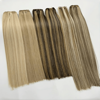 Extensions de cheveux humains Remy à double trame, cuticules intactes, blondes européennes, Starose Qingdao, teintes à la machine