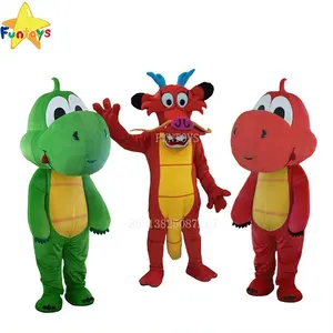 Funtoys динозавр трава зеленый дракон мультфильм Животные Косплей талисманы костюмы для взрослых