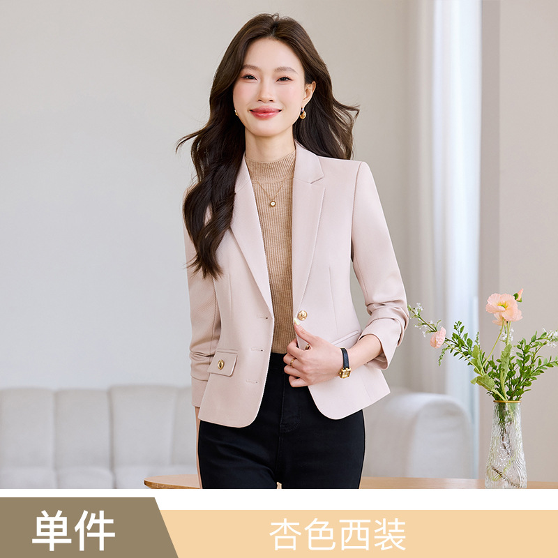apricot suit