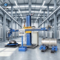 Machine de polissage CNC pour le corps de réservoir et les fonds bombés, pour une finition miroir des pièces de récipients sous pression en acier inoxydable