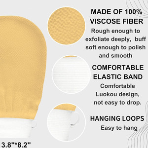 Prezzo all'ingrosso marocco Kessa guanti da bagno doccia esfoliante massaggio pelle morta di lavaggio guanti esfolianti - Product Image 4