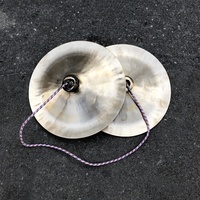 QUTENG fans set cymbale set pour batterie ride lion dance cymbales set fans laiton diril cymbales