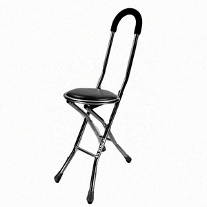 KSMED <b>Walking</b> <b>Stick</b> with Chair KSM-CS Foldable Elderly <b>Walking</b> <b>Stick</b> with Seat or Chair Rutch Stool for Outdoor - Product Image 3
