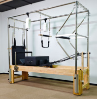 Table de Pilates en bois massif avec tour complète pour studio de yoga