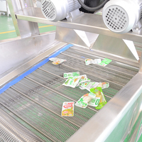 Industriële machines voor het verwerken van groenten en fruit, inclusief was-, snij-, koel- en droogmachines voor aardappelen en wortelen, grote capaciteit.