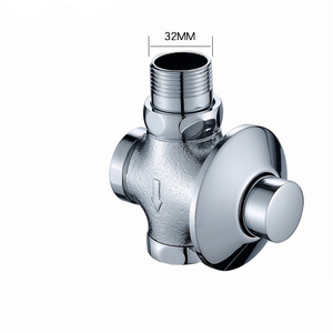 Robinet de <span class=keywords><strong>chasse</strong></span> <span class=keywords><strong>d</strong></span>'<span class=keywords><strong>eau</strong></span> à fermeture automatique en laiton massif robuste, finition chrome poli, <span class=keywords><strong>bouton</strong></span> <span class=keywords><strong>poussoir</strong></span>, économie <span class=keywords><strong>d</strong></span>'<span class=keywords><strong>eau</strong></span>, pour toilettes à la turque et sanitaires commerciaux - Product Image 5