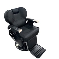 Fauteuil de Barbier Pivotant à 360 Degrés en Cuir Synthétique, Style Moderne, Robuste, Haute Qualité, Luxe, pour Salon, Extérieur, Salle de Sport