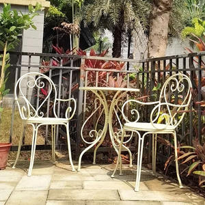 Tables et chaises <span class=keywords><strong>de</strong></span> patio d'extérieur, Tables et chaises en <span class=keywords><strong>fer</strong></span> <span class=keywords><strong>forgé</strong></span>, Tables et chaises <span class=keywords><strong>de</strong></span> loisirs, Tables et chaises <span class=keywords><strong>de</strong></span> balcon <span class=keywords><strong>de</strong></span> <span class=keywords><strong>jardin</strong></span> - Product Image 4