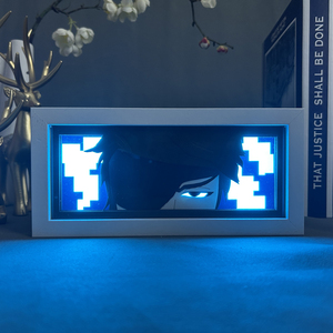 <span class=keywords><strong>Bleach</strong></span> Sosuke Aizen Anime boîte à lumière cadre en bois papier découpé au Laser boîte d'ombre javel Led veilleuse pour chambre décor Lightbox - Product Image 1