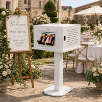 Photobooth Commercial Miroir pour Mariage, Boîtier de Photobooth Selfie, Machine Photo iPad DSLR, Coque de Photobooth, Support d'Imprimante
