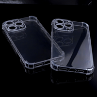Coque de téléphone portable transparente en TPU souple anti-jaunissement, antichoc, pour iPhone Samsung