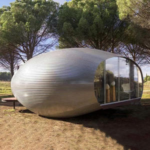 Cápsula Espacial Esférica B&B, B&B Móvil con Vistas Panorámicas, Cabaña Metálica con Forma de Huevo para Sitios Turísticos al Aire Libre - Product Image 3