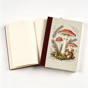Agenda de Tapa Dura con Estampado de <span class=keywords><strong>Ardilla</strong></span> Roja Botánica Retro de Alta Calidad, Diario Personalizado, Cuaderno de Regalo - Product Image 3