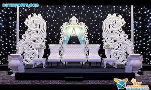 งดงามแกรนด์แผนกต้อนรับงานแต่งงานเวทีโมร็อกโกแรงบันดาลใจตกแต่งเวทีงานแต่งงานหรูหราแผนกต้อนรับจัดงานแต่งงานฟังก์ชั่นชุดเวที - Product Image 5