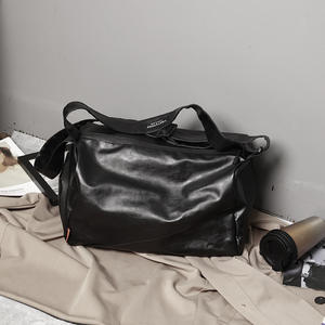 Large Office Unisex Fall Winter Casual Custom Tote Designer Retro Personality Luxury Purses and Handbags Black Shoulder <strong>Bag</strong> - Product Image 2