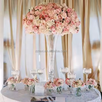 LEXI Vase de centre de table et support à fleurs élégants en verre transparent de luxe, de haute qualité, pour mariage, avec taille personnalisable – Meilleures ventes