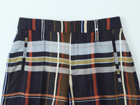ZEVITY 2026 Nouvelle marque Pantalon large à carreaux vintage pour femme, imprimé à carreaux assortis, pantalon long décontracté rétro pour femme, vêtements Mujer