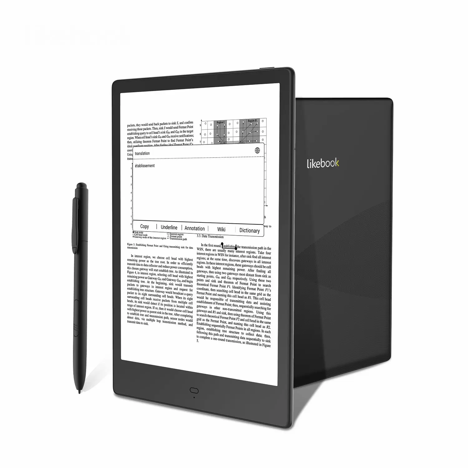 K103 Android 10.3Inch 6.0 Ebook Reader Met Wifi, 4 + 32Gb Eink Hd Scherm 1404*1782 Book Reader