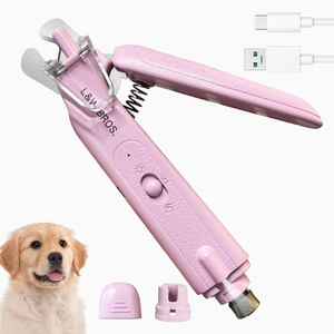 เครื่องตัดแต่งขนสัตว์เลี้ยงแบบชาร์จไฟได้ ใช้พอร์ต USB สำหรับแมวและสุนัข พร้อมที่ตัดเล็บไฟฟ้าและเครื่องเจียรเล็บ - Product Image 5