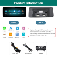 Écran tactile HD Linux AUTOABC 12,3 pouces pour tableau de bord de Mercedes Benz GLE NTG4.5 avec CarPlay sans fil intégré, Android Auto, Airplay