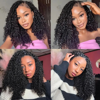 Extensions de cheveux au crochet bouclés afro-birmans pré-bouclés, type Miracle Knots, 100% bruts non traités, effet plume