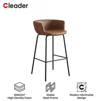 Chaise de bar ergonomique professionnelle pour bistro, mobilier de restaurant, chaise d'îlot de salle à manger, chaise de bar nordique, tabouret de bar