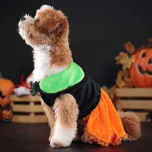 Achetez un costume d'Halloween HLC pour chien et chat, costume de Noël pour chien, tenues comiques pour animaux de compagnie, vêtements de fête pour chaton et chiot - Product Image 2