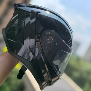 Nuovo <span class=keywords><strong>Casco</strong></span> Integrale da Moto con Doppio Visore, Certificato DOT, in Materiale ABS, Logo <span class=keywords><strong>Personalizzato</strong></span>, Spoiler Cromato - Product Image 2