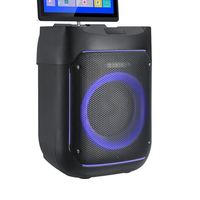 Système audio karaoké OEM haute puissance avec haut-parleur 80W 8 pouces sans fil, écran tactile LED 11,6 pouces, TV audio