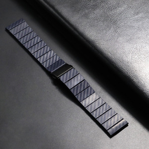 Bracelet de montre de luxe GuHe pour <span class=keywords><strong>Huawei</strong></span> <span class=keywords><strong>GT2</strong></span> 3 20mm 22mm, bracelet pour Samsung Watchbands 4 5 <span class=keywords><strong>Pro</strong></span> <span class=keywords><strong>Classic</strong></span>, bracelet en fibre de carbone - Product Image 5