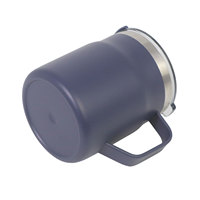 Gobelet isotherme en acier inoxydable de 12 oz pour vin et café, tasse de 16 oz avec couvercle à boire directement et poignée