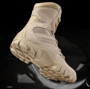 Botas Tácticas de Cuero Negro para Guardias de Seguridad, Modelo DFA6, Personalizadas, de Alta Calidad - Product Image 5