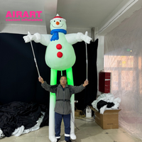 Marionnette gonflable de bonhomme de neige, costume de fête pour enfants