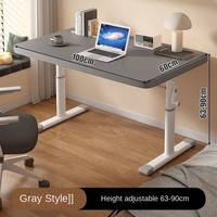 Bureau d'ordinateur en métal à manivelle hauteur réglable pour la maison chambre d'étude des enfants Table de réunion e-sports