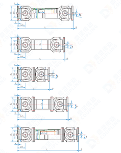Новый карданный вал SWC для грузовиков с квадратным фланцем для соединения приводных валов - Product Image 5