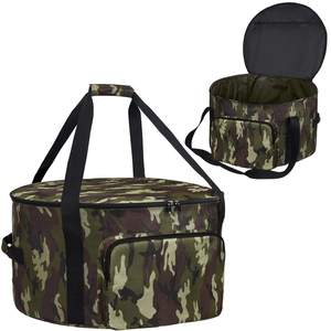 Durable Camo Oxford Outdoor <b>Camping</b> Firebowl Travel Carrying Case for 19-Inch Diameter Propane Gas <b>Fire</b> <b>Pit</b> - Product Image 2