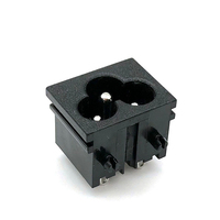 Enchufe de Corriente Alterna Black Jack de 3 Pines, Conector de Alimentación