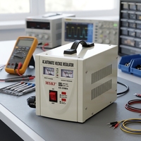 Stabilisateur de tension électronique monophasé MSKJ 1500VA 220V, régulateur automatique, alimentation domestique, 1 phase AVR